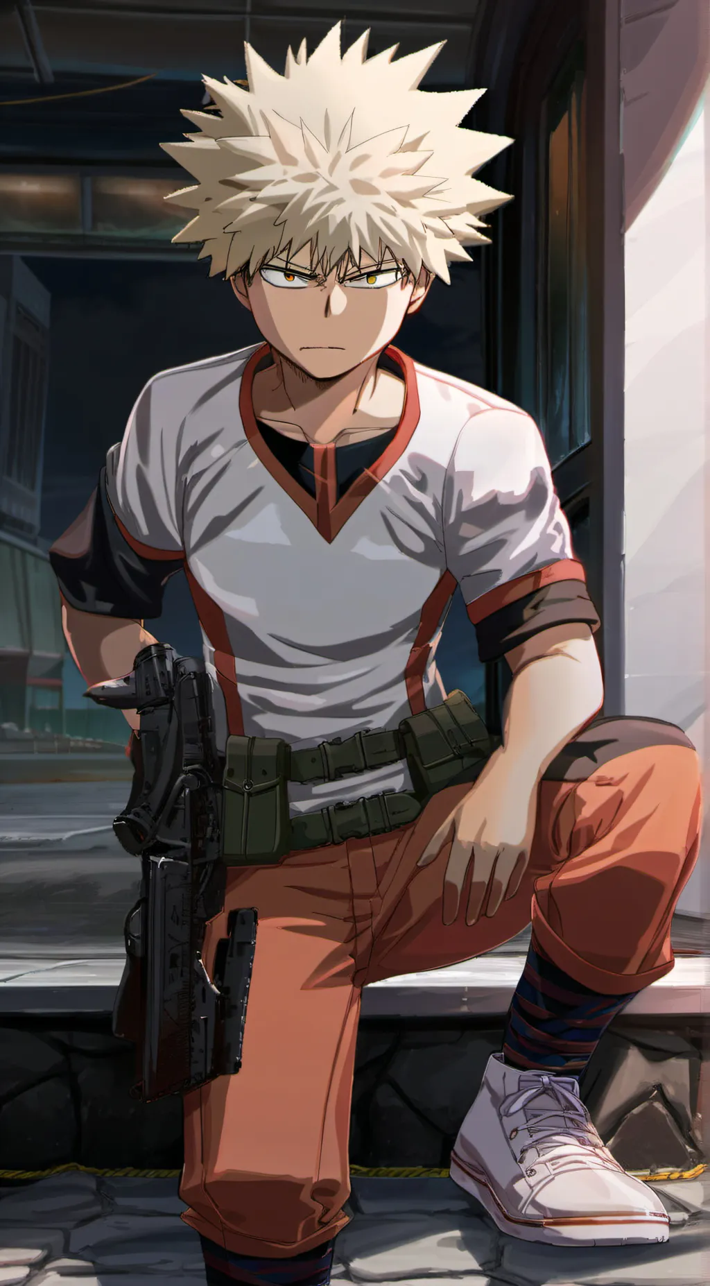 ai character: katsuki bakugo background