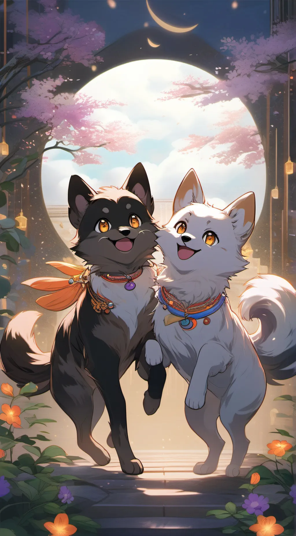 ai character: Catnap and dogday background