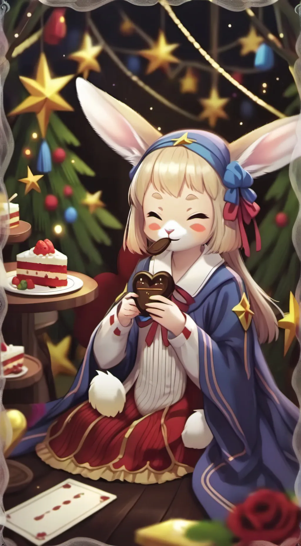 ai character: bunny  background