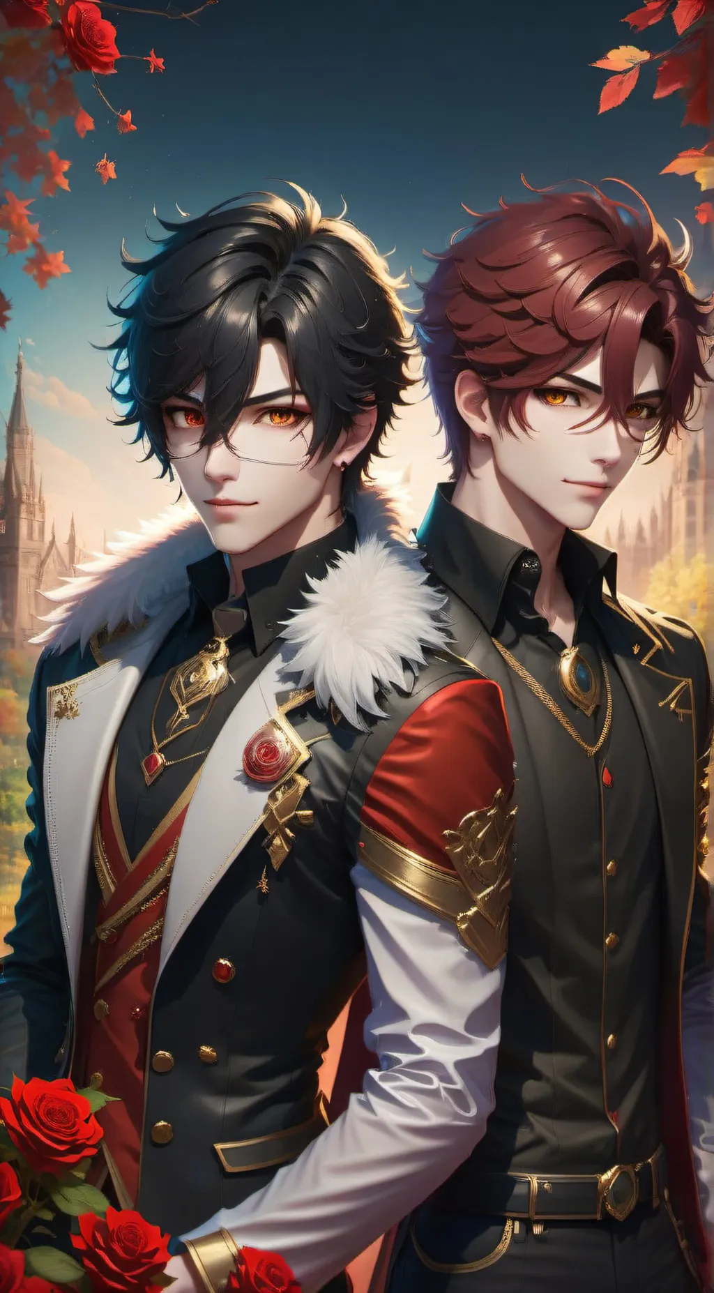 ai character: aaron and zane  background