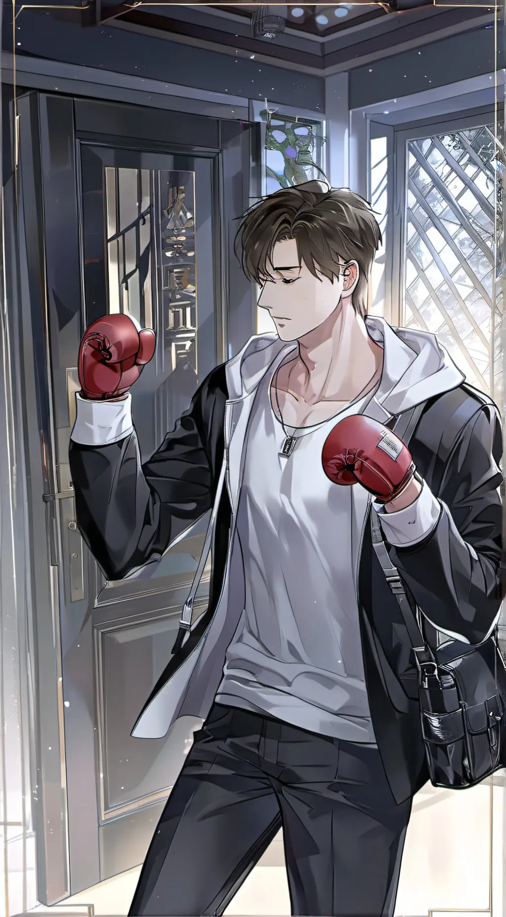 ai character: Leo background