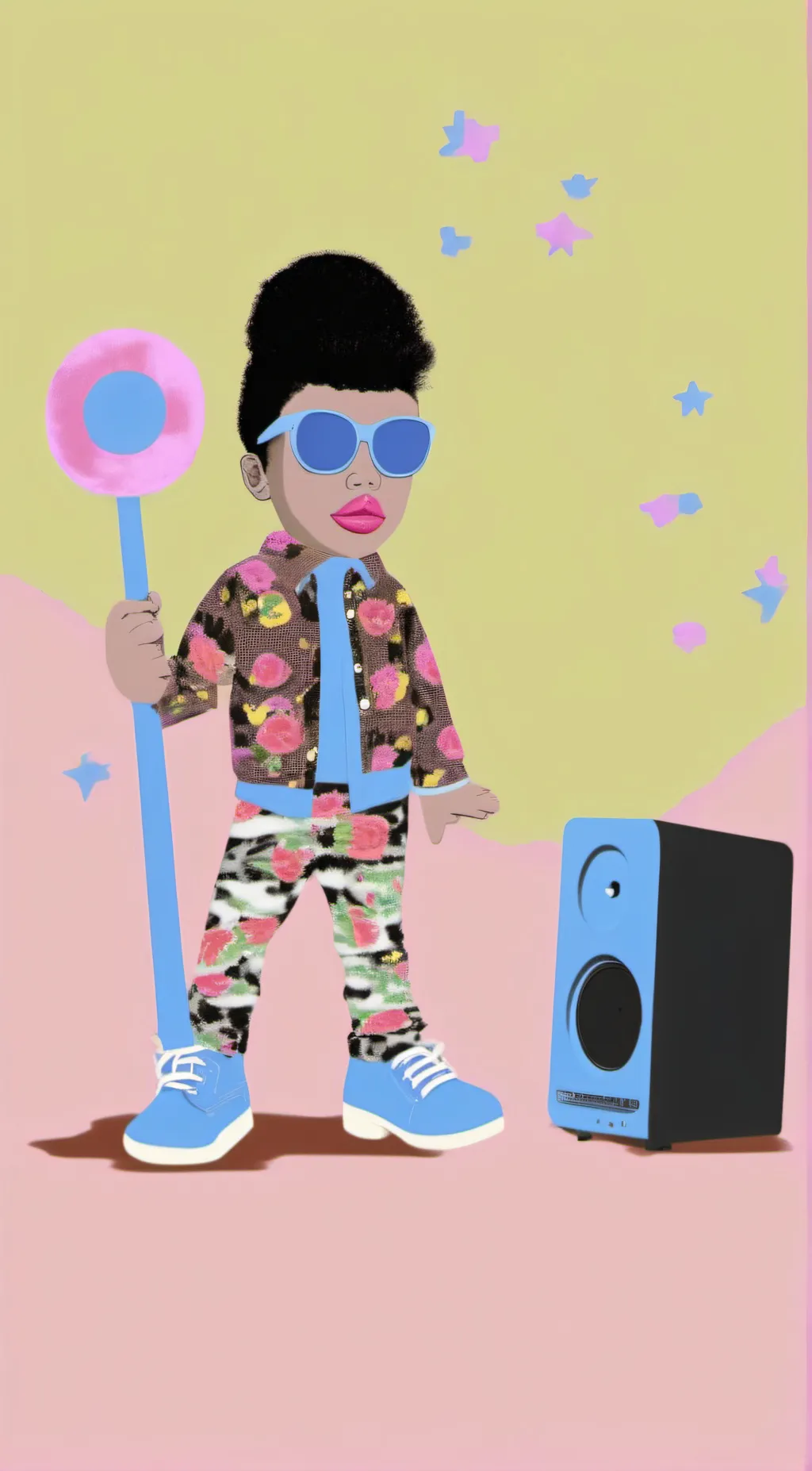 ai character: slayy  background