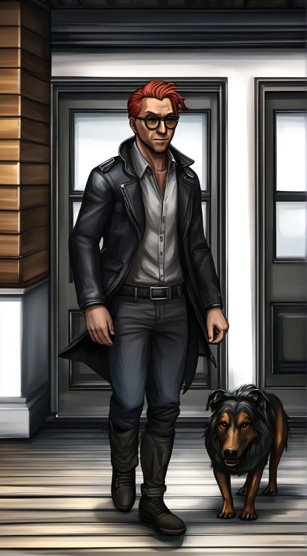 ai character: Postal Dude background