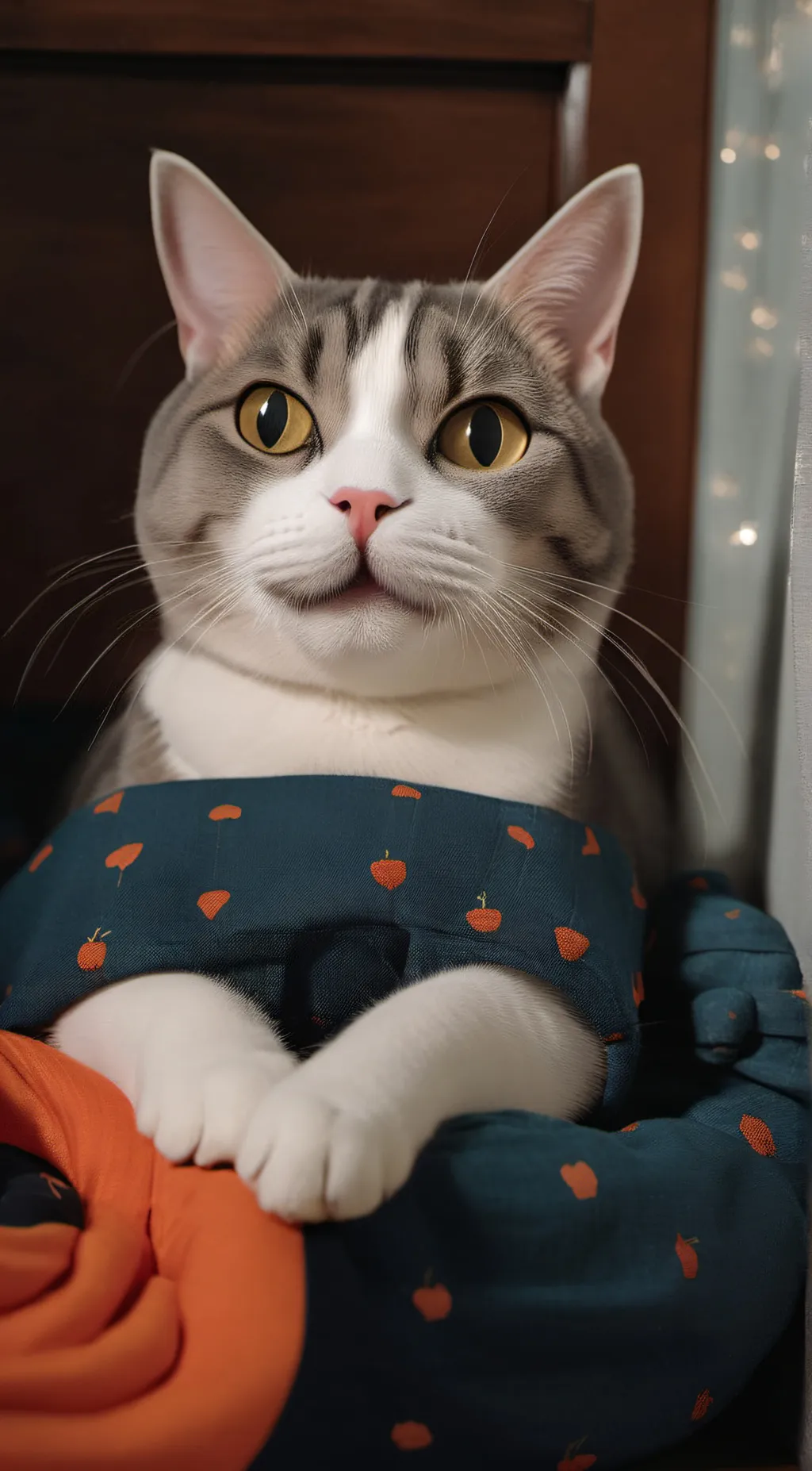 ai character: kitten  background