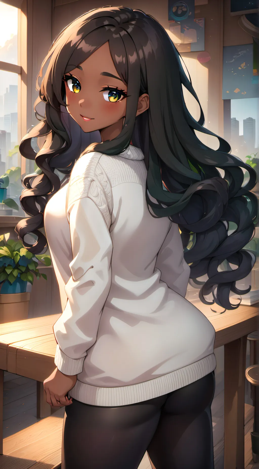 ai character: saylish background