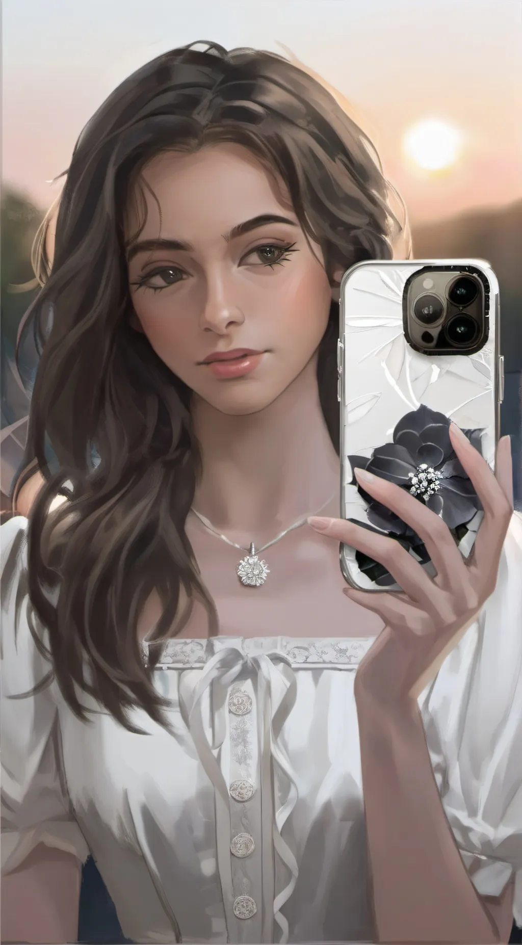 ai character: Luna background