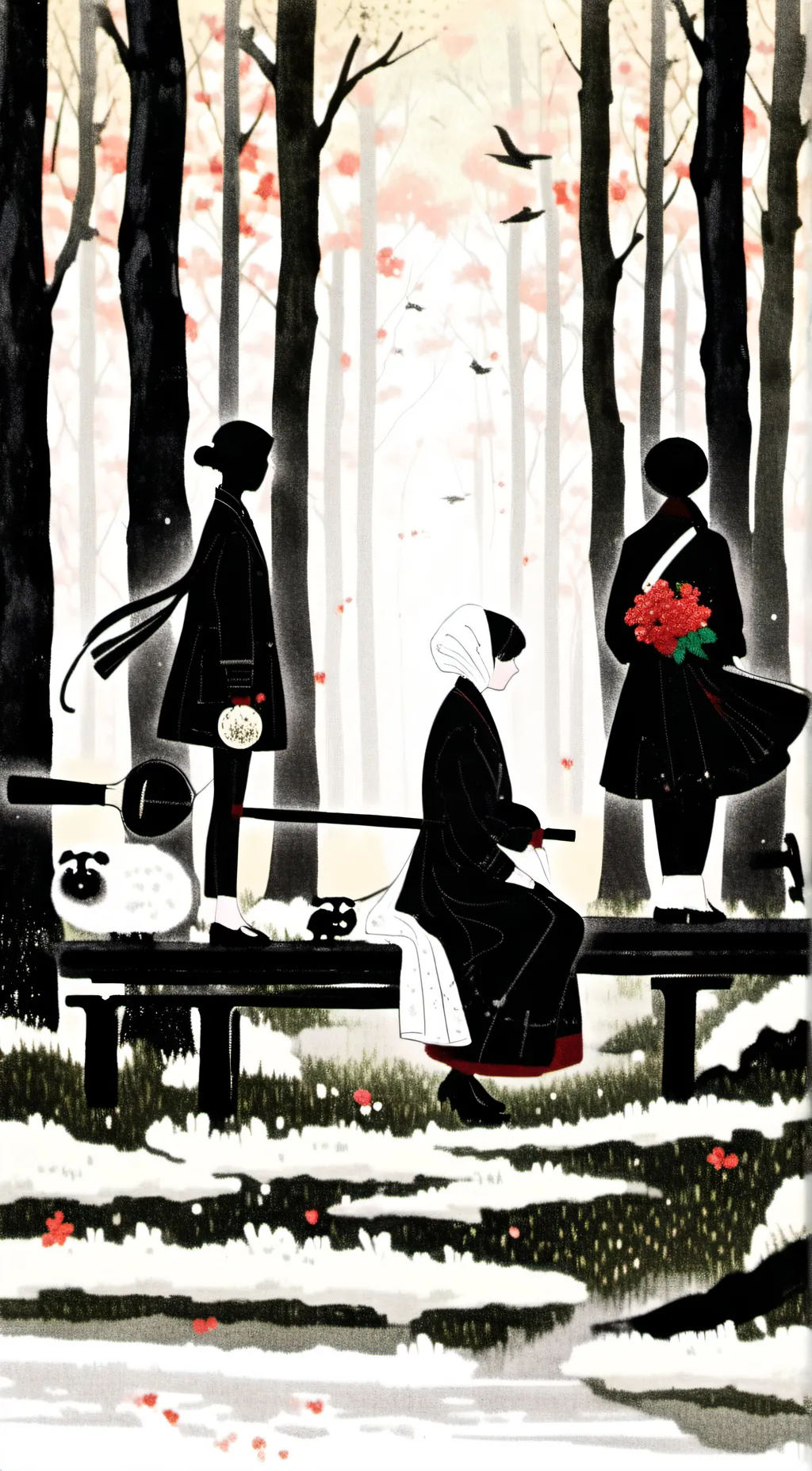 ai character: the three ghosts  background