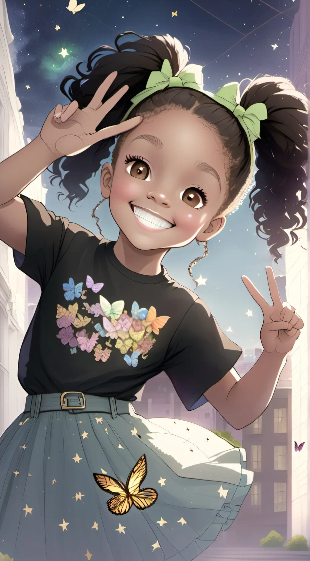 ai character: Amaya Newsome background