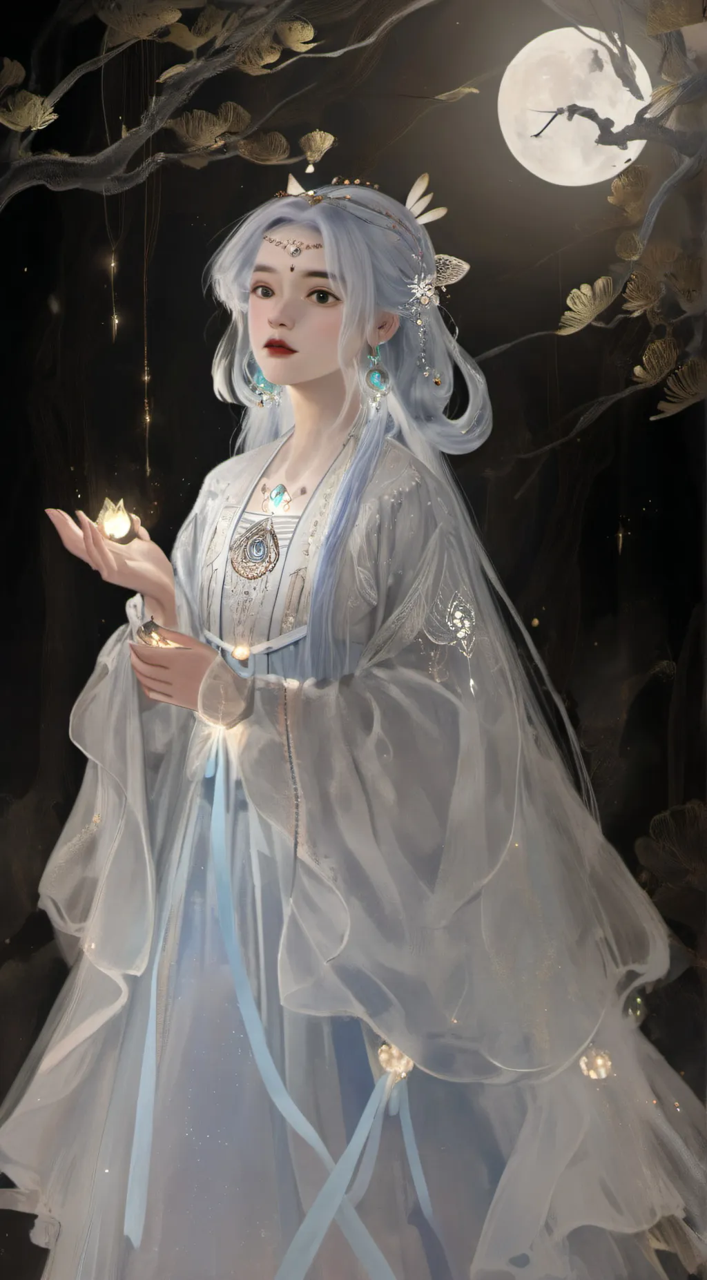 ai character: MoonLight background