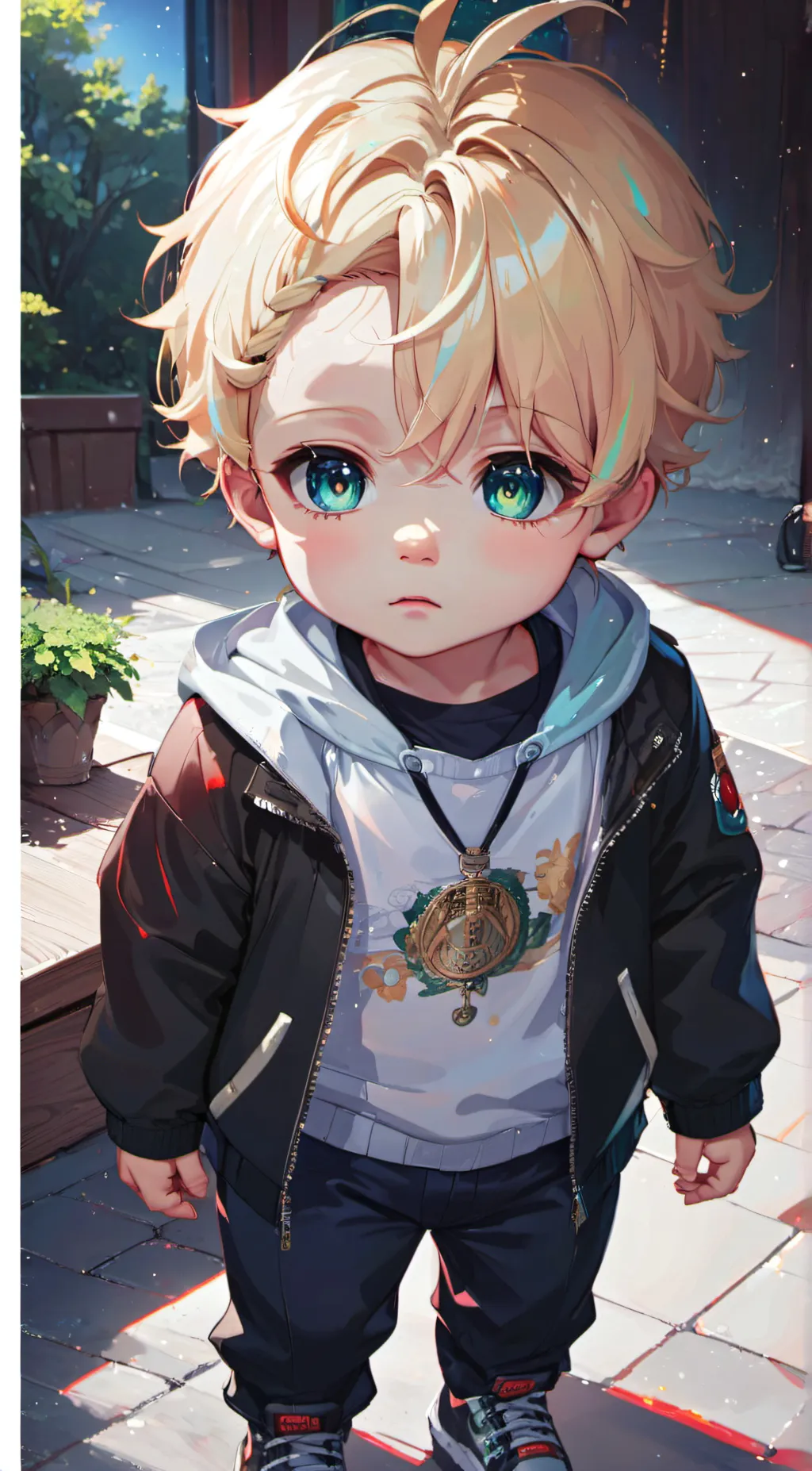 ai character: baby luke background