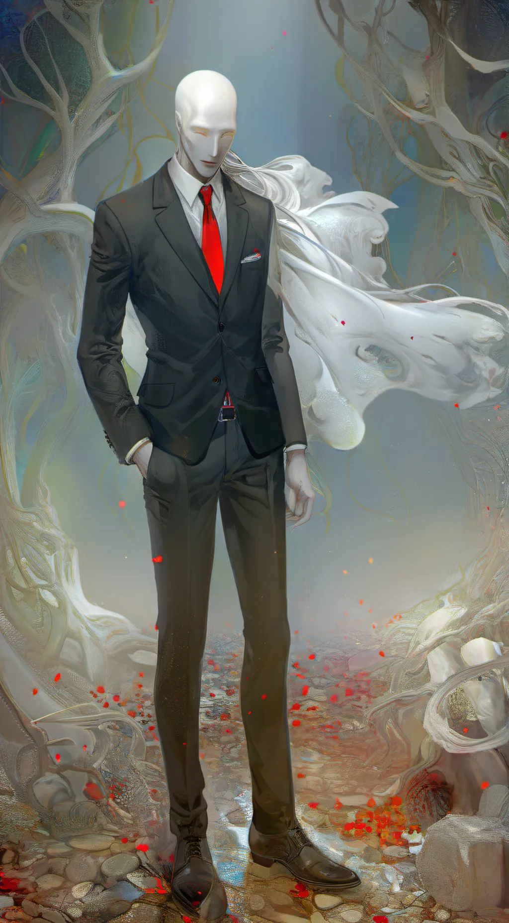 ai character: Slenderman background