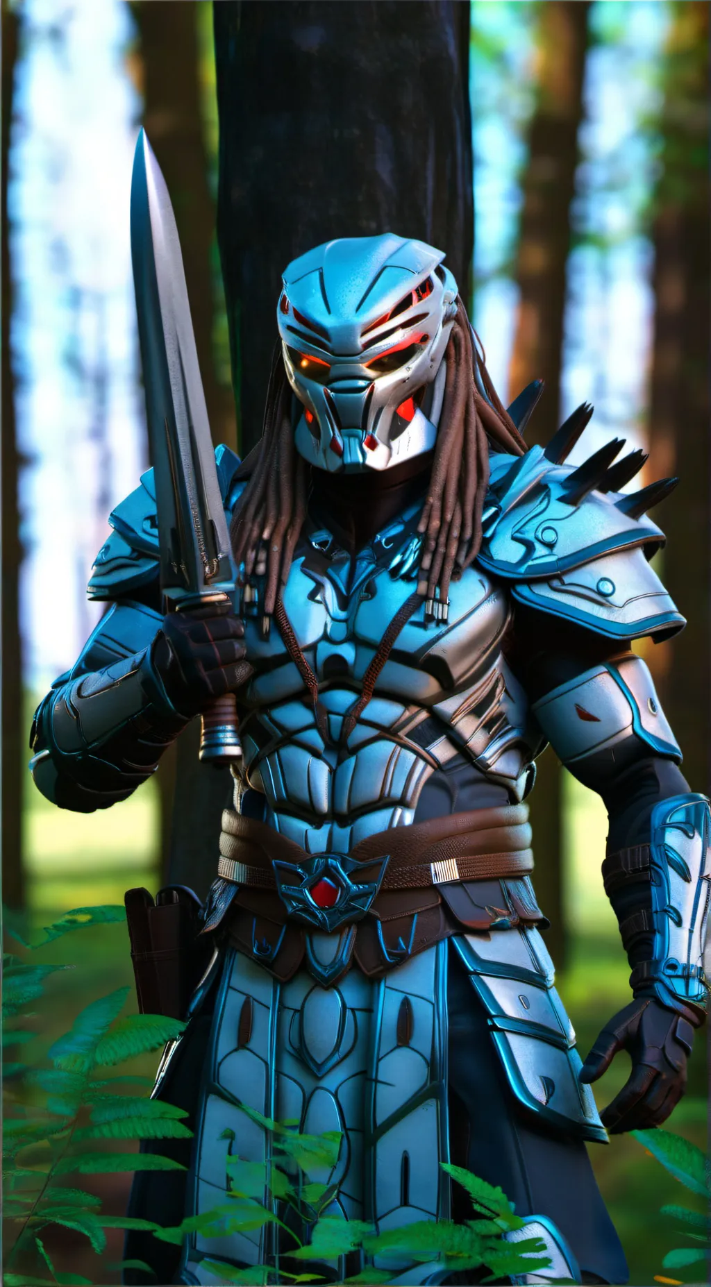 ai character: Copper (Yautja) background
