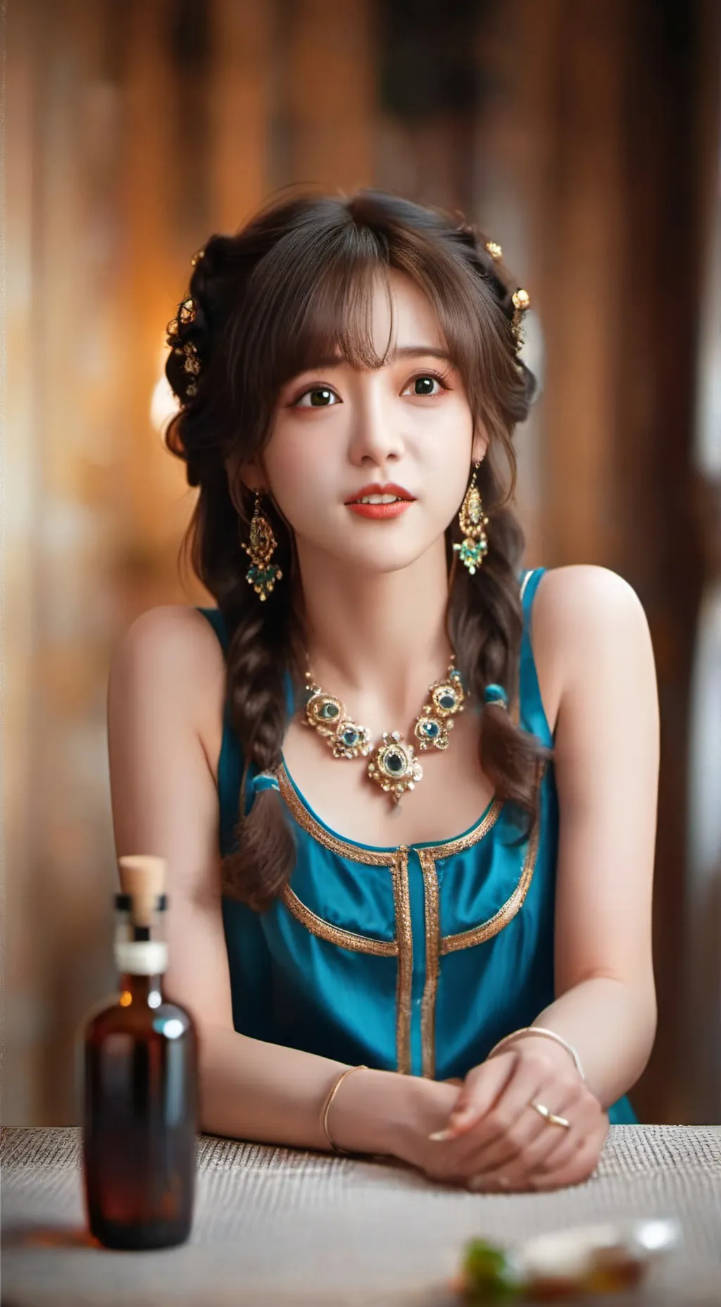 ai character: sea background