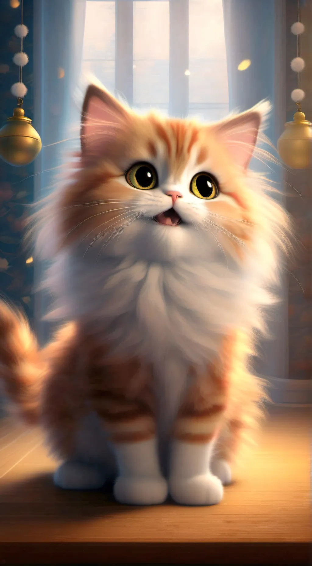 ai character: Fluffy background