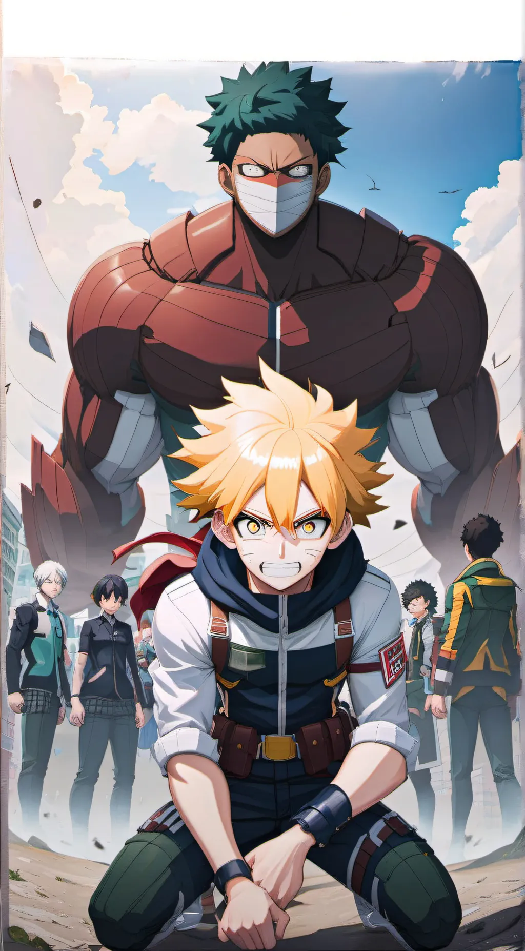 ai character:  mha vs aot background