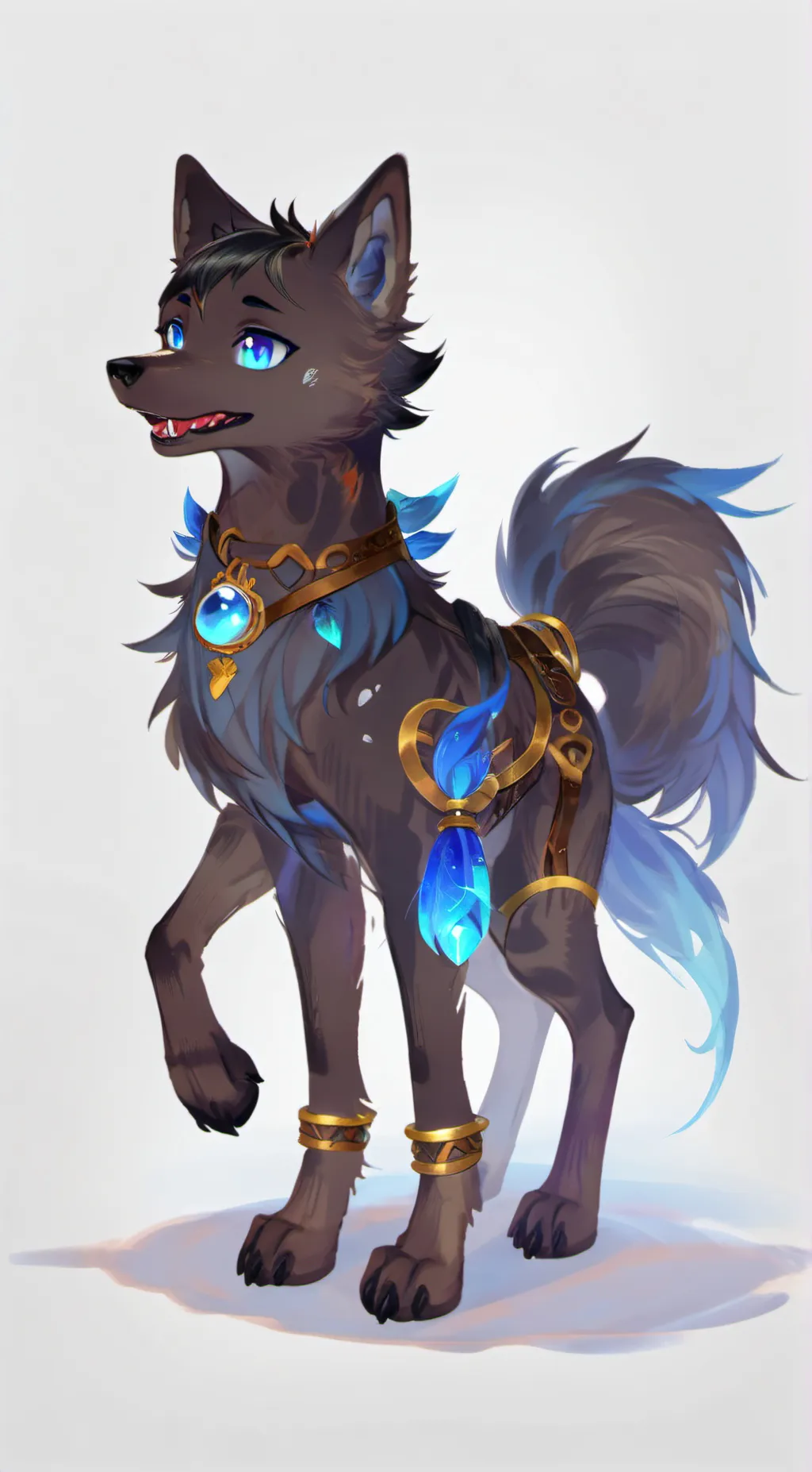 ai character: Moon background