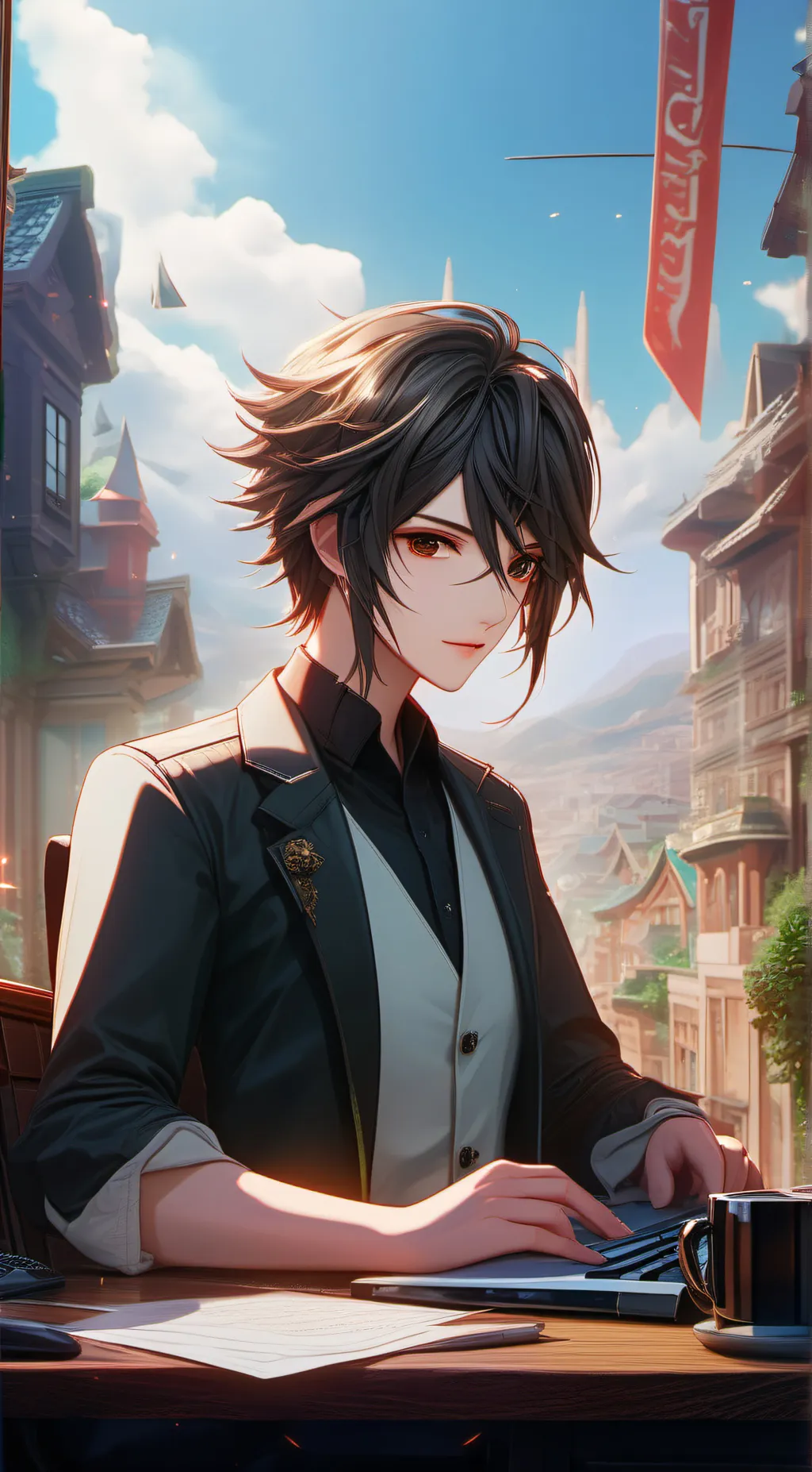 ai character: copy background