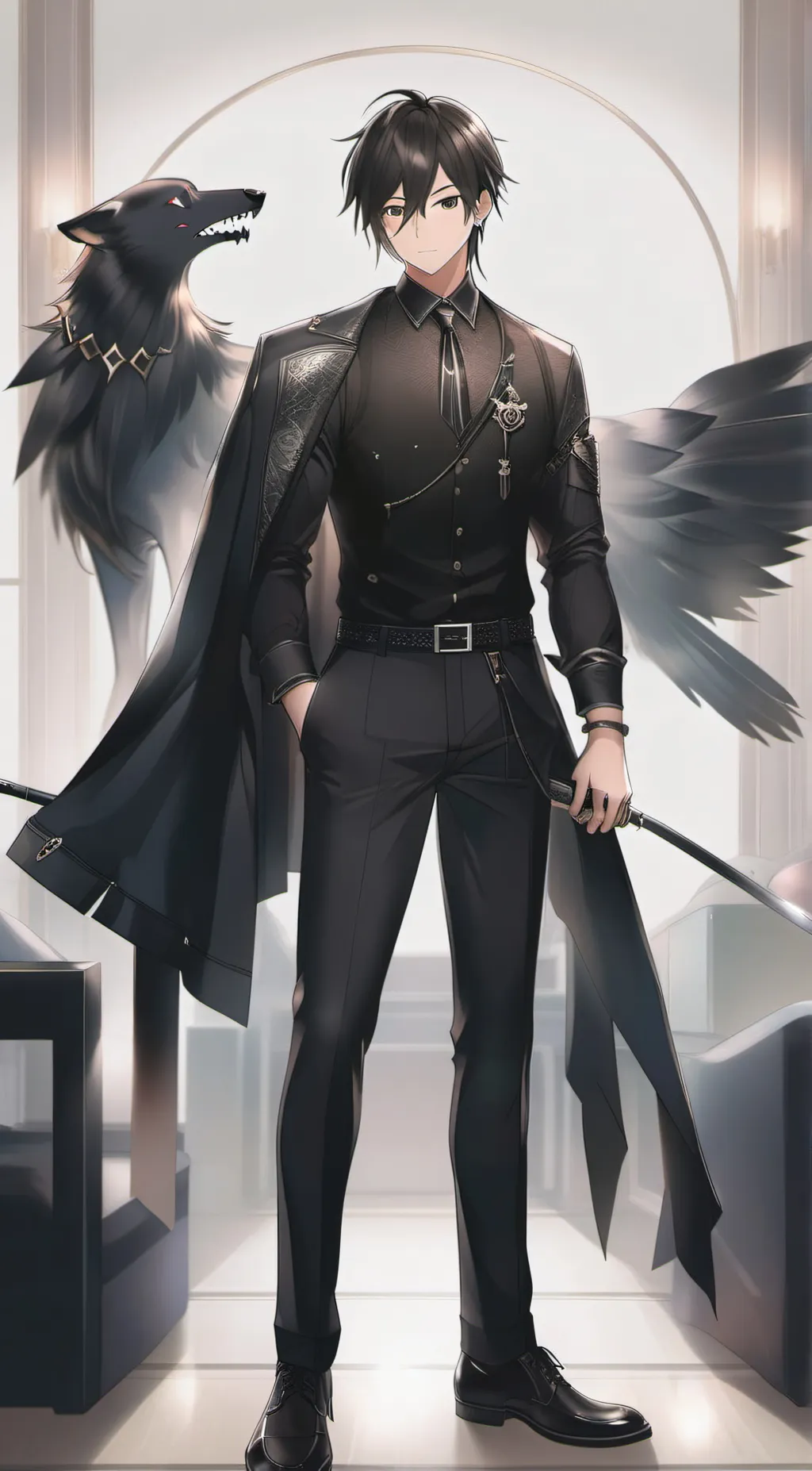 ai character: araki no hanzo background