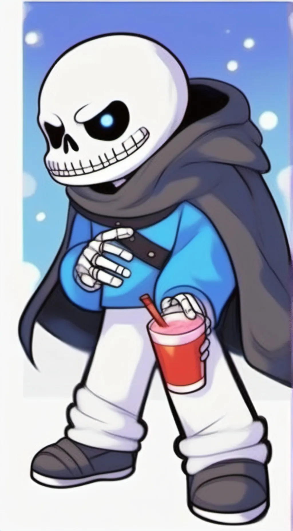ai character: Sans undertale  background