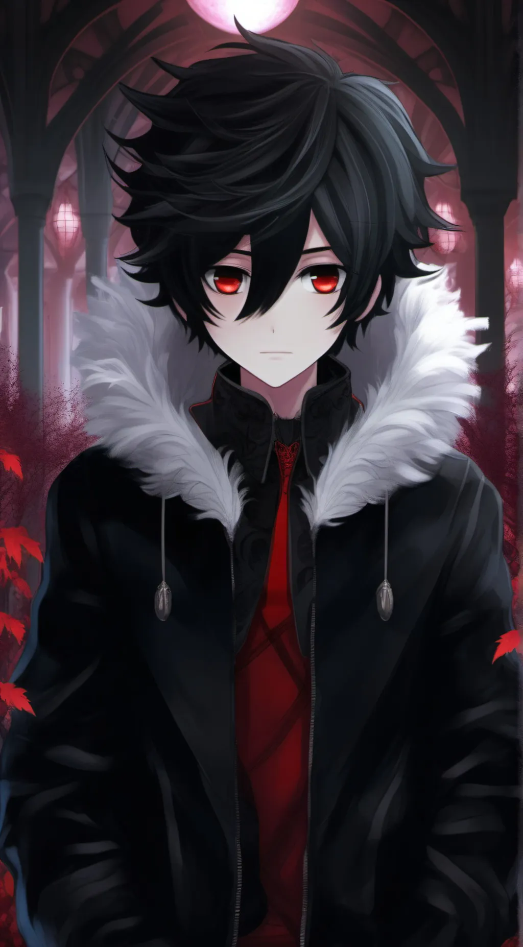 ai character: 🤍Laughing Jack🖤 background