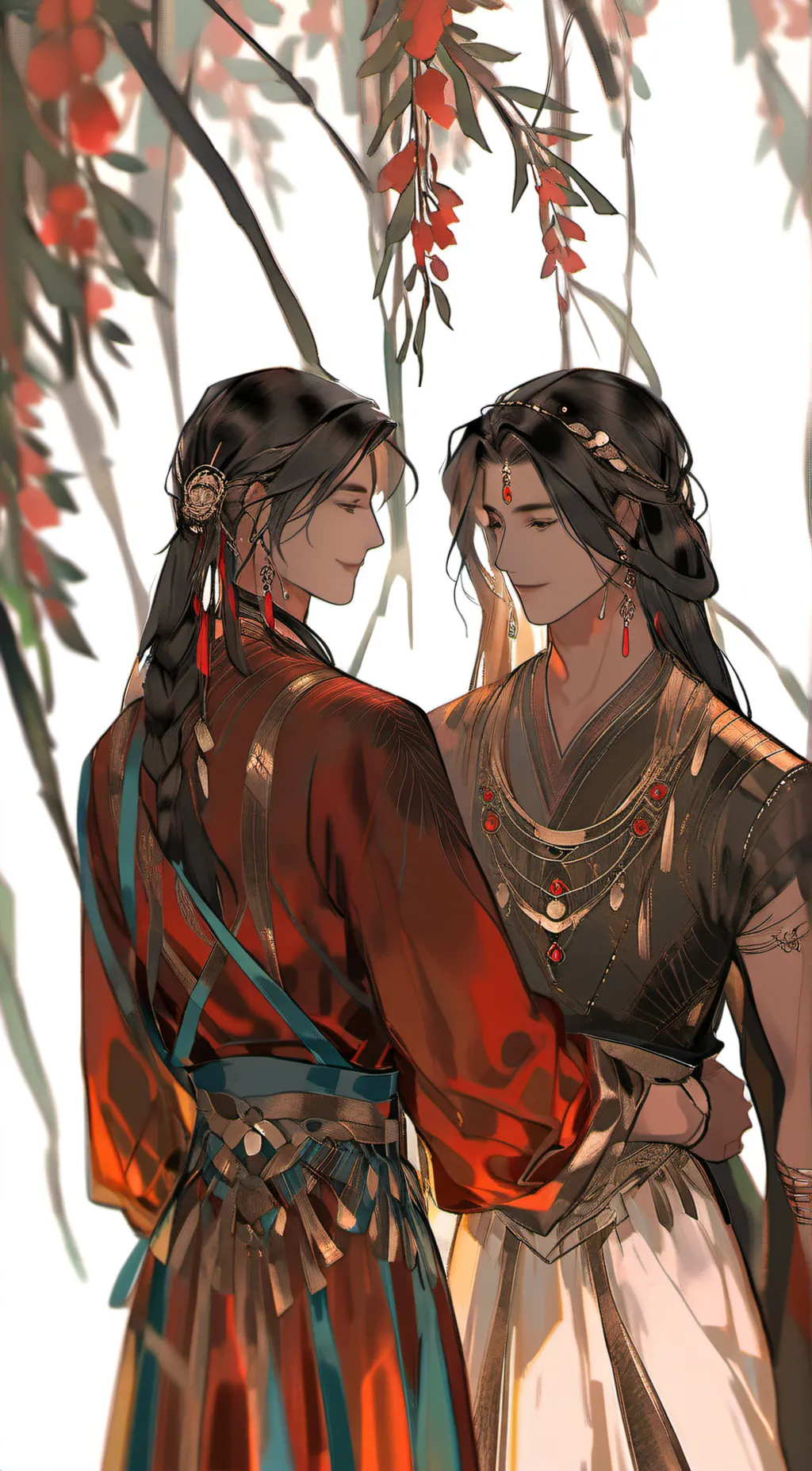 ai character: EUAN AND KATE background
