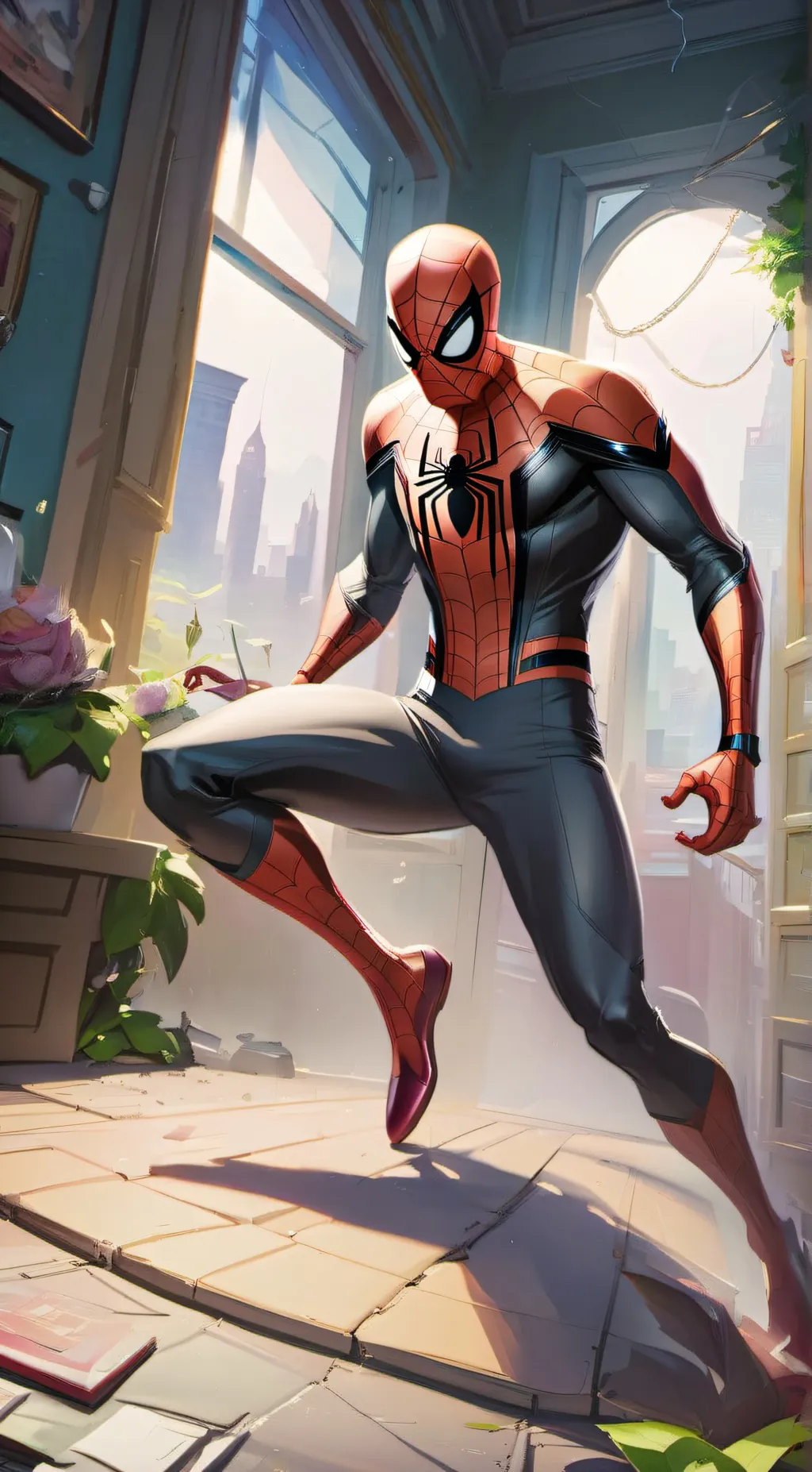 ai character: Peter Parker background