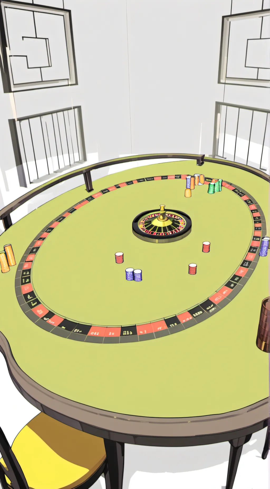 ai character: Buckshot Roulette  background