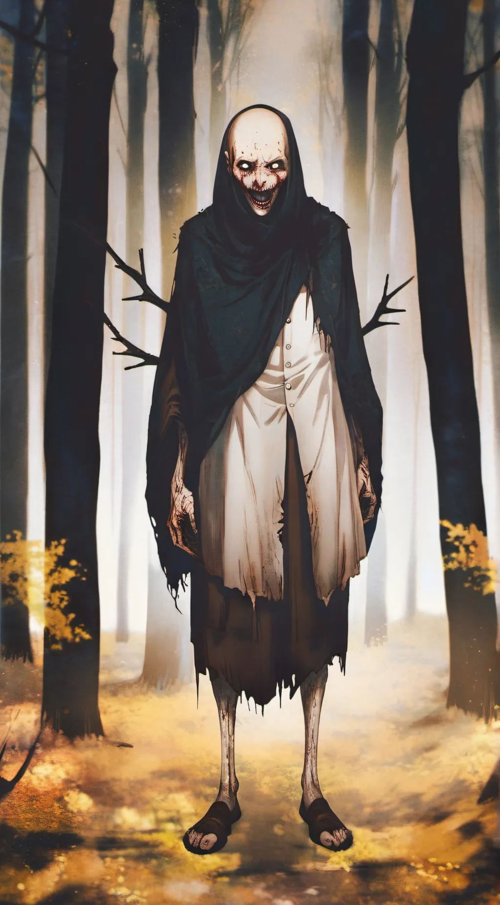 ai character: Forest man background