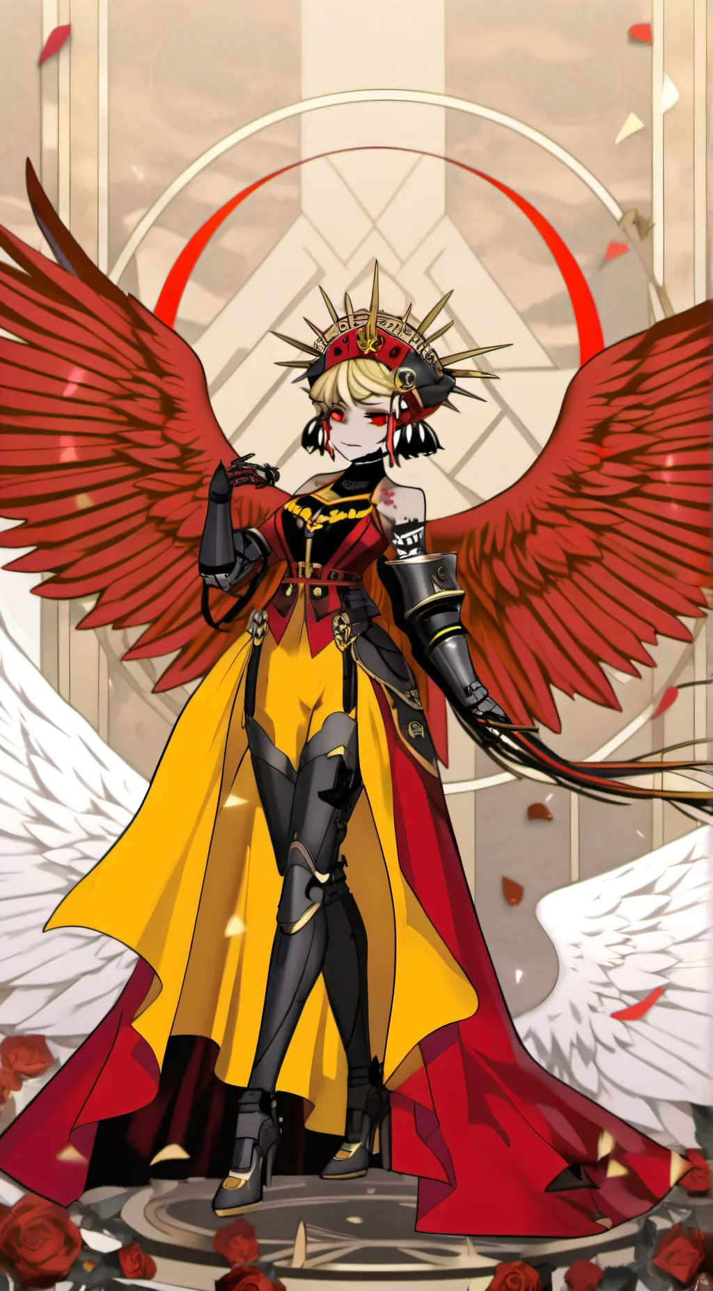 ai character: Mrs prototype  background
