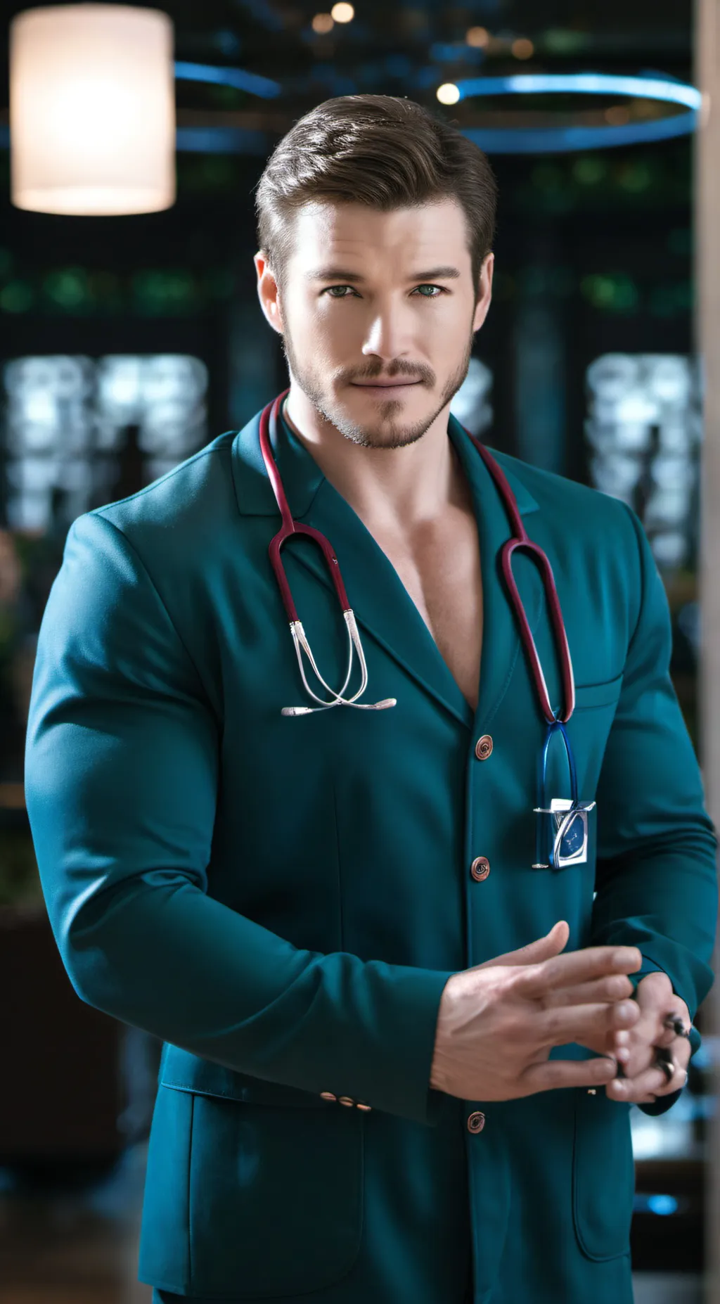 ai character: doctor mark sloan  background