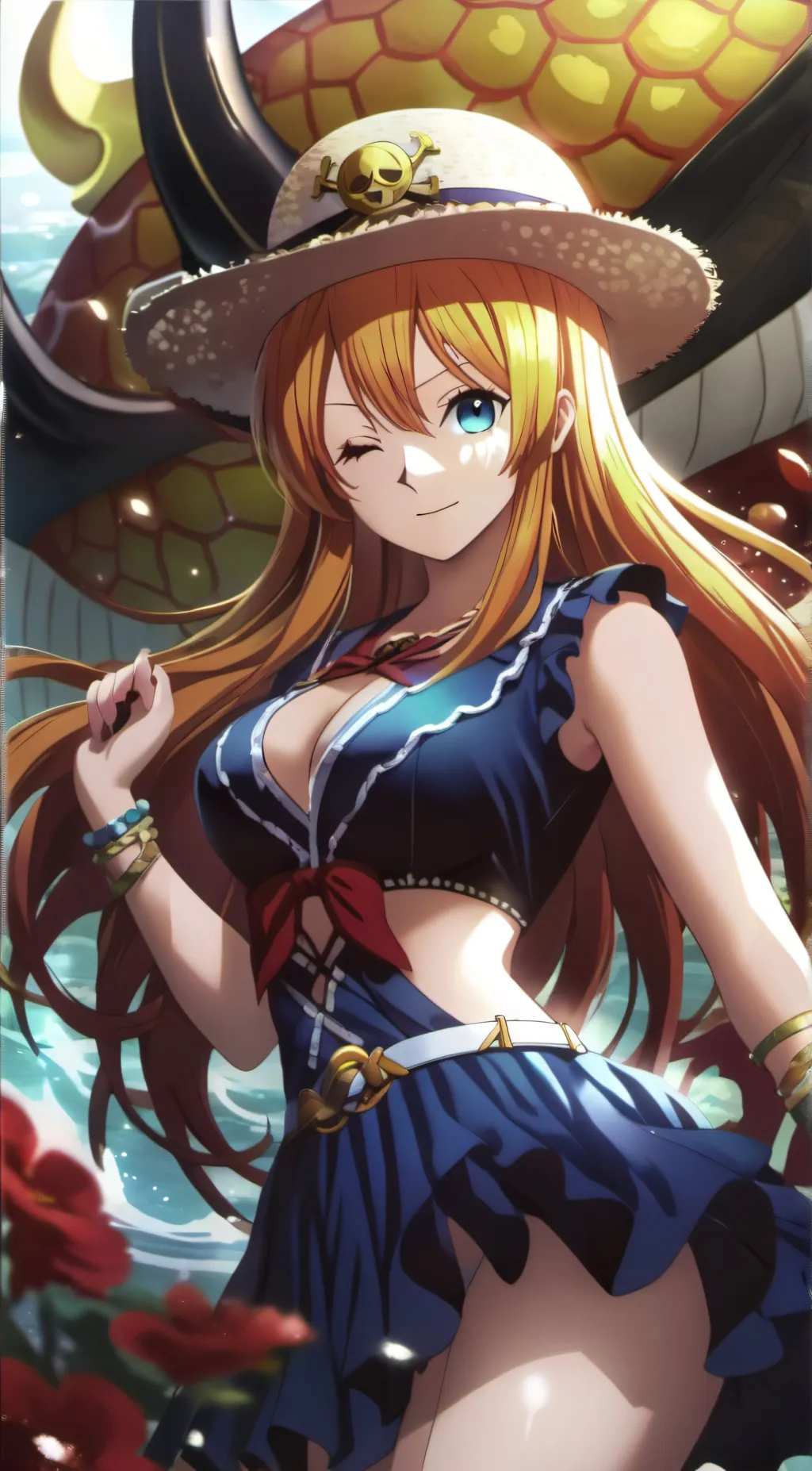 ai character: Nami background