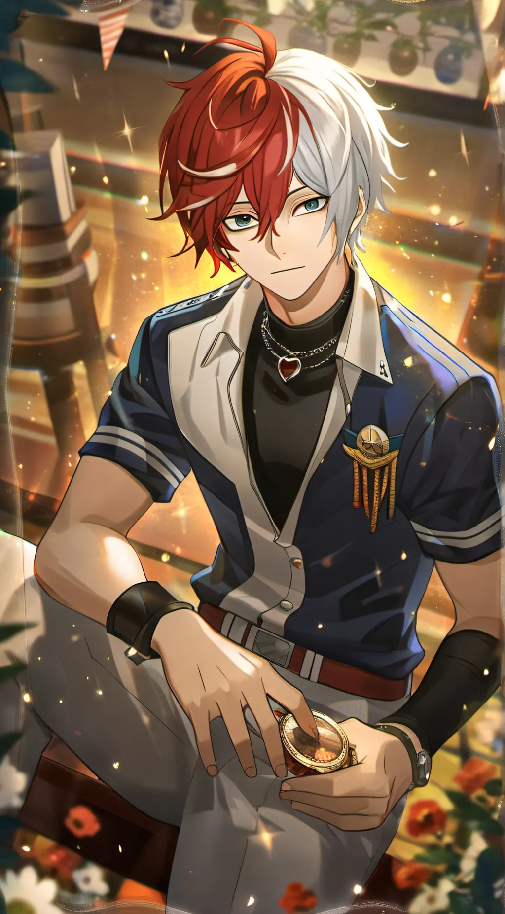 ai character: Shoto Todoroki background