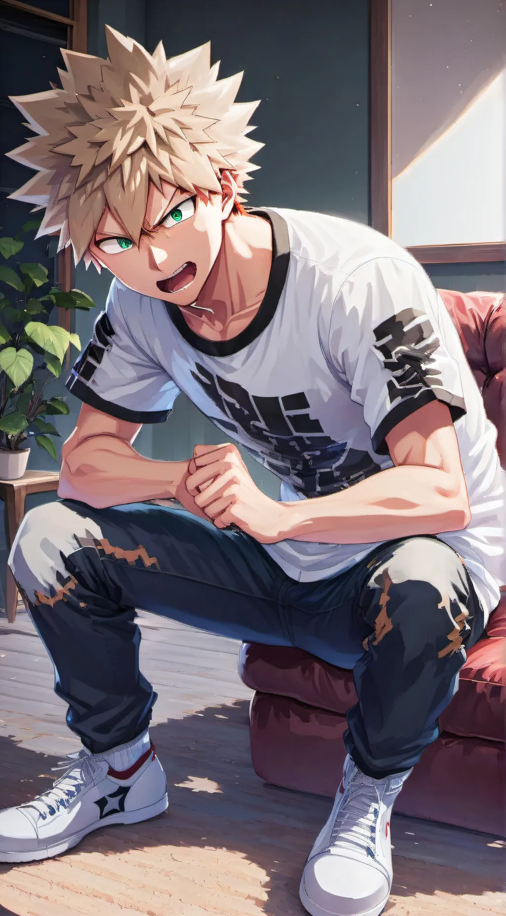 ai character: Bakugo background