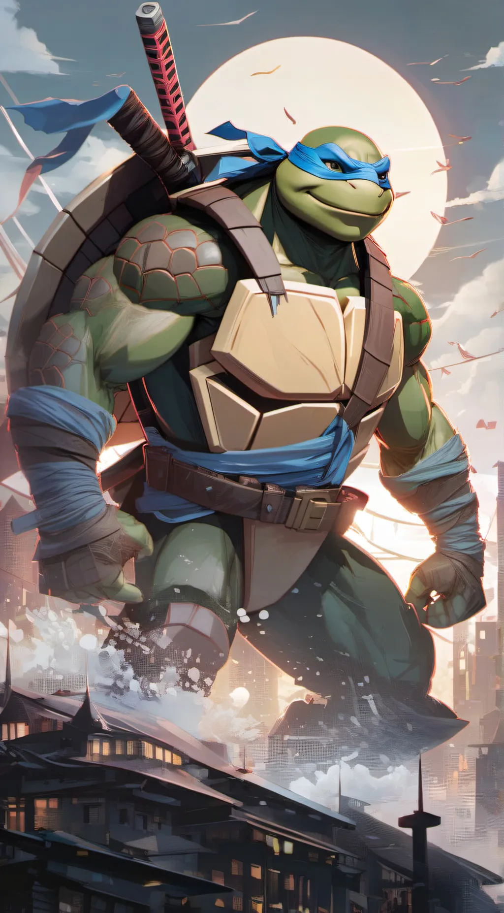 ai character: Leonardo  background