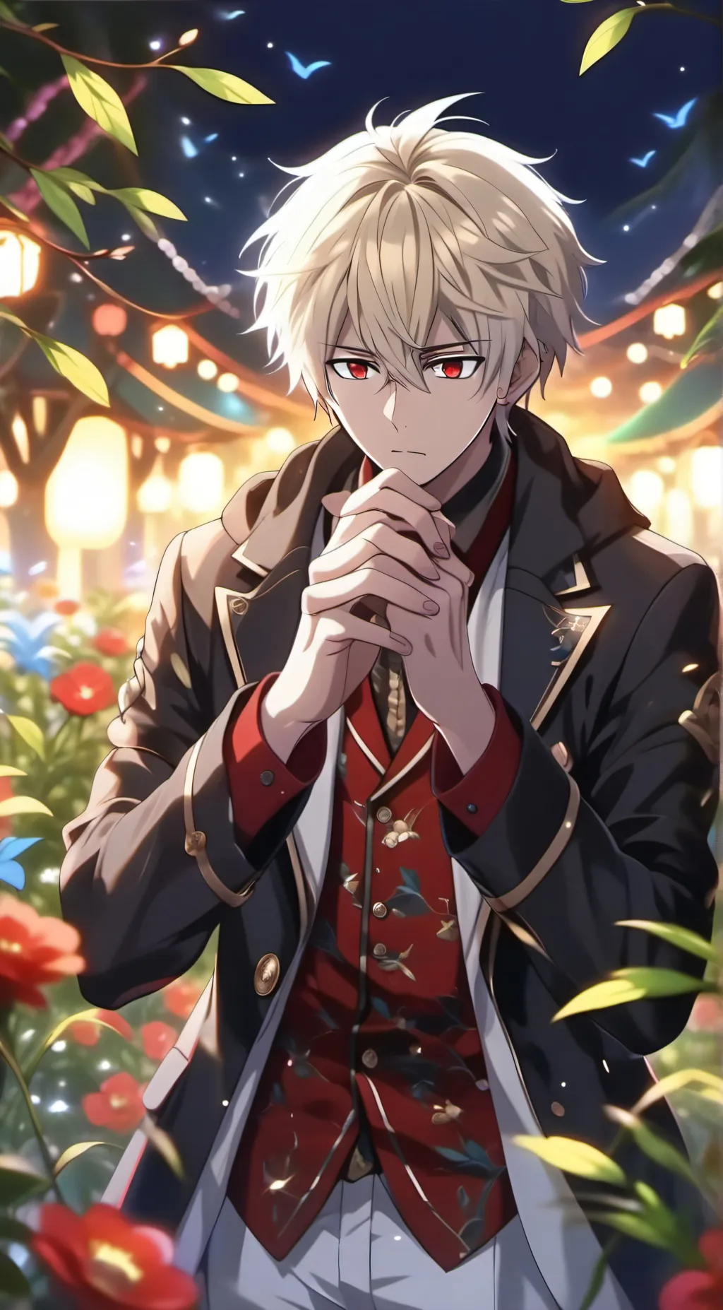 ai character: Katsaki & 1-A background