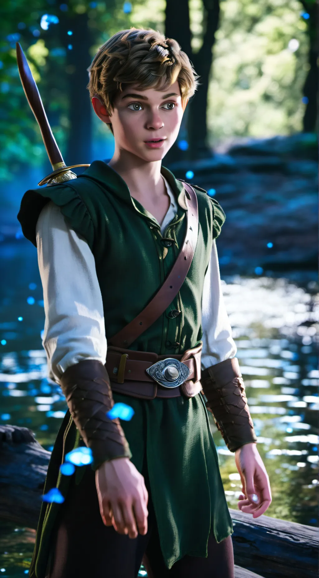 ai character: Peter Pan background