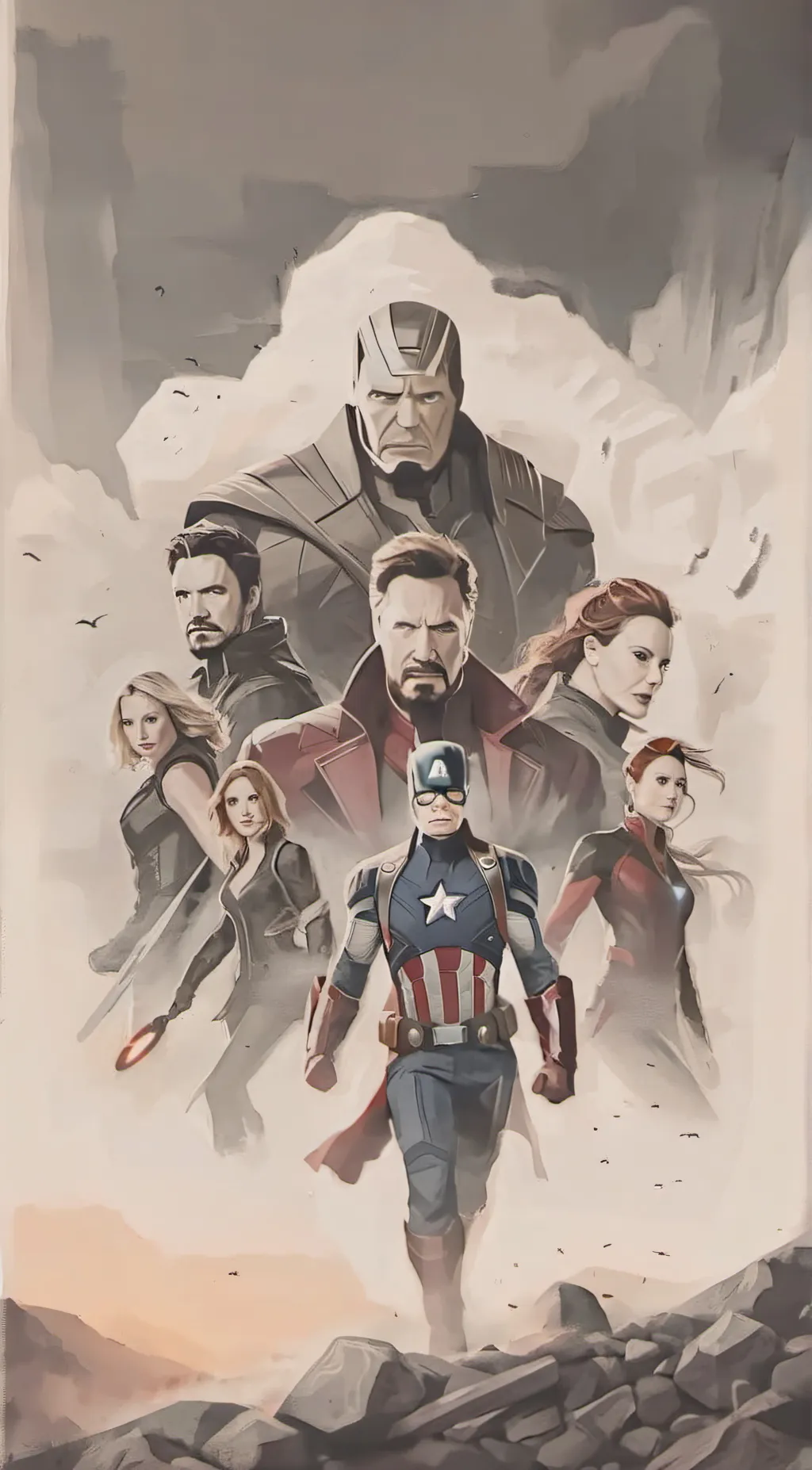 ai character: Avengers background