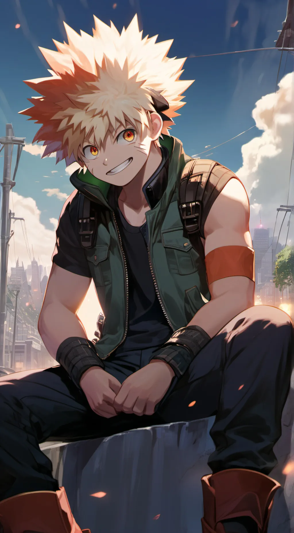 ai character: Bakugo (fight)  background