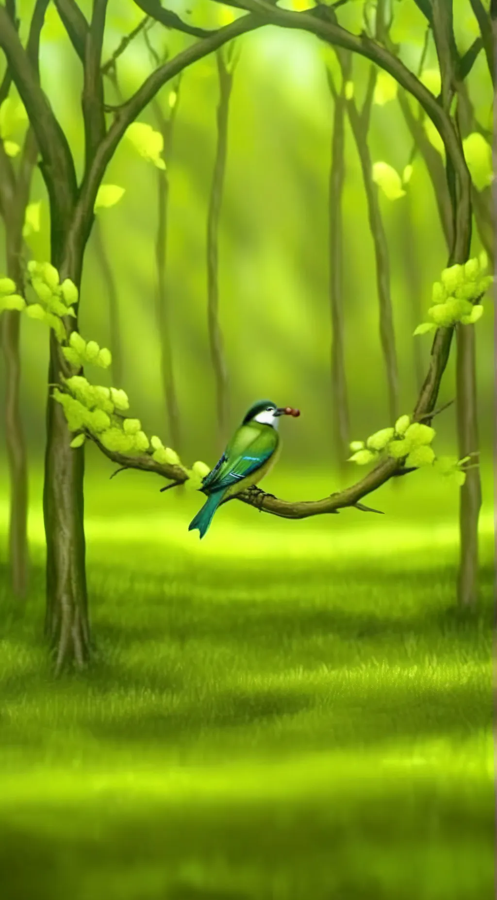 ai character: Grass💀💀💀 background