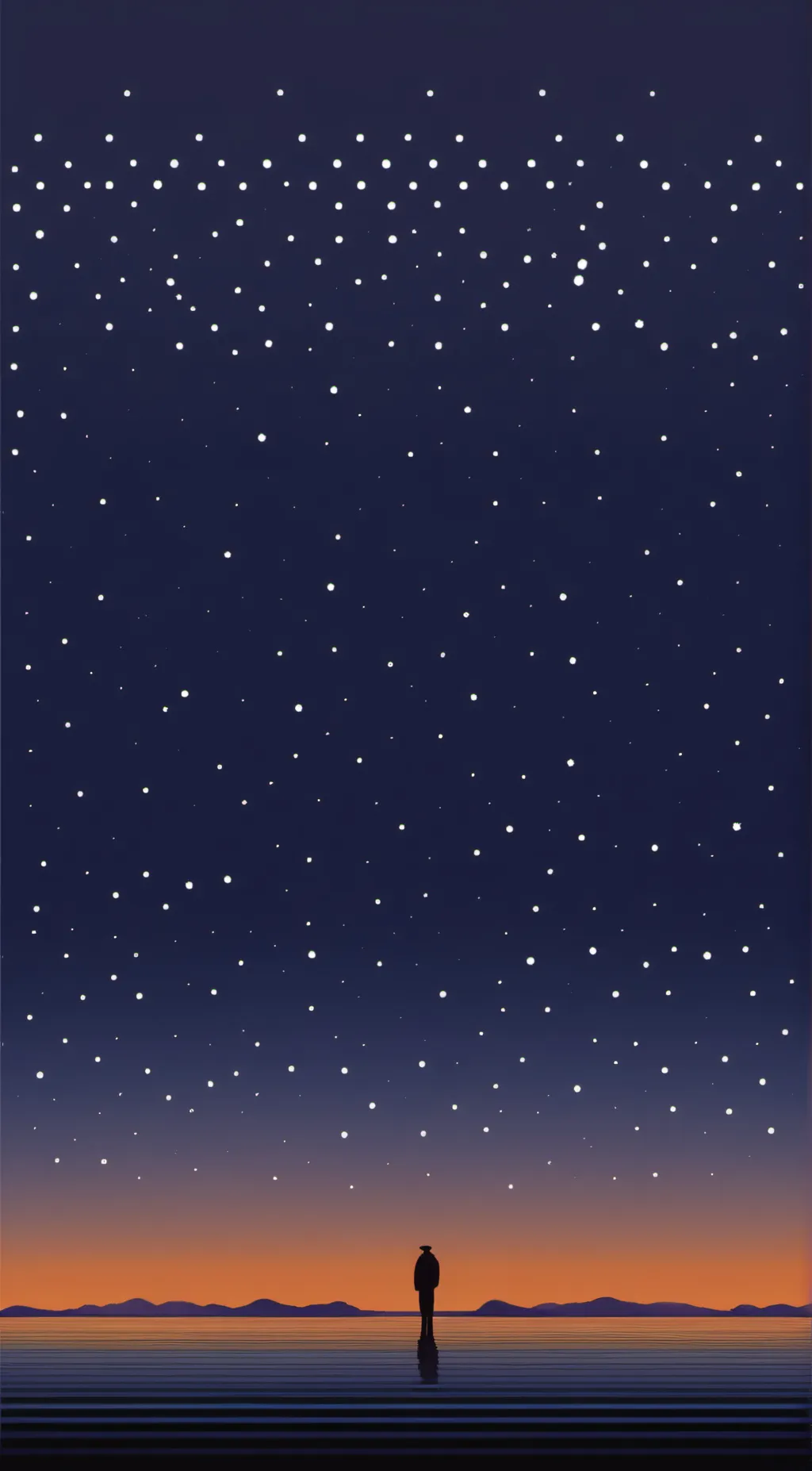 ai character: Night time  background