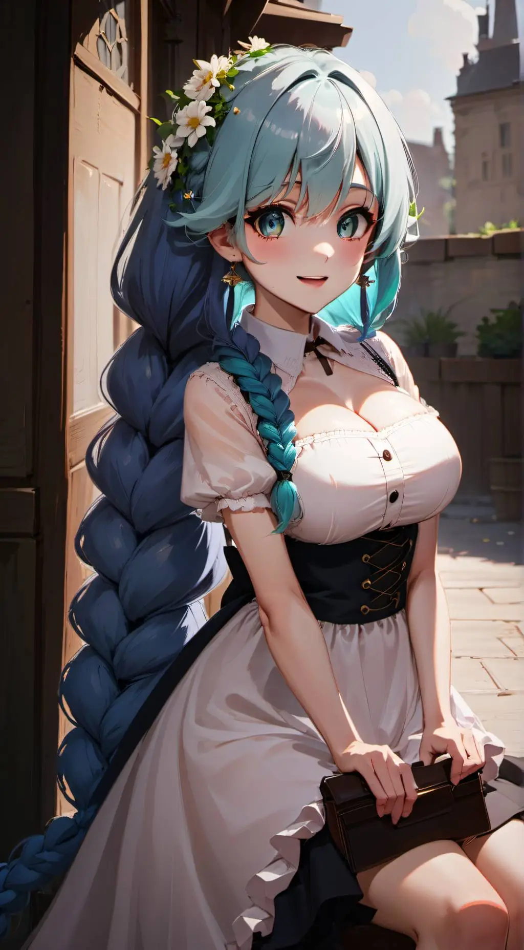 ai character: Eva-love background