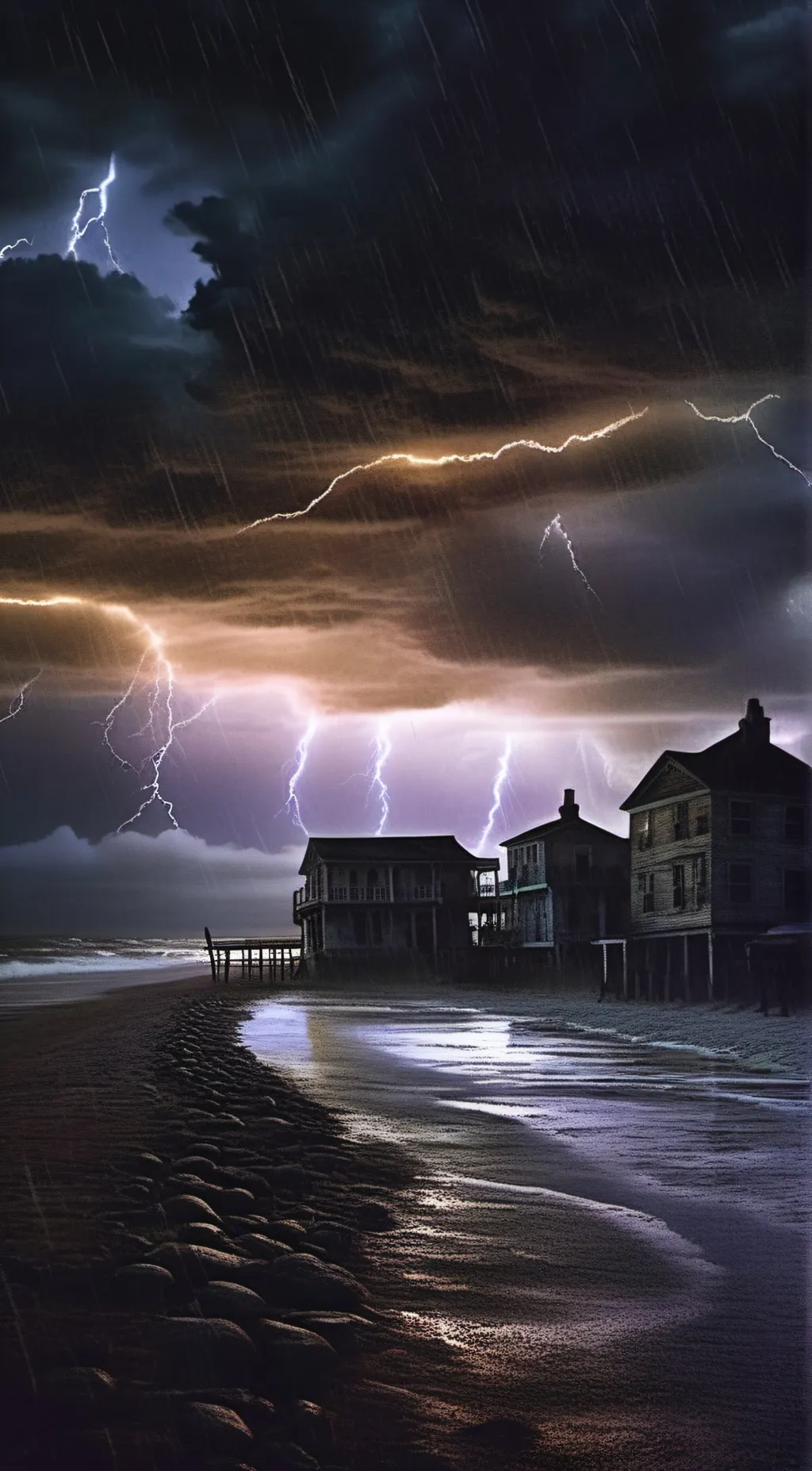 ai character: Stormy night background