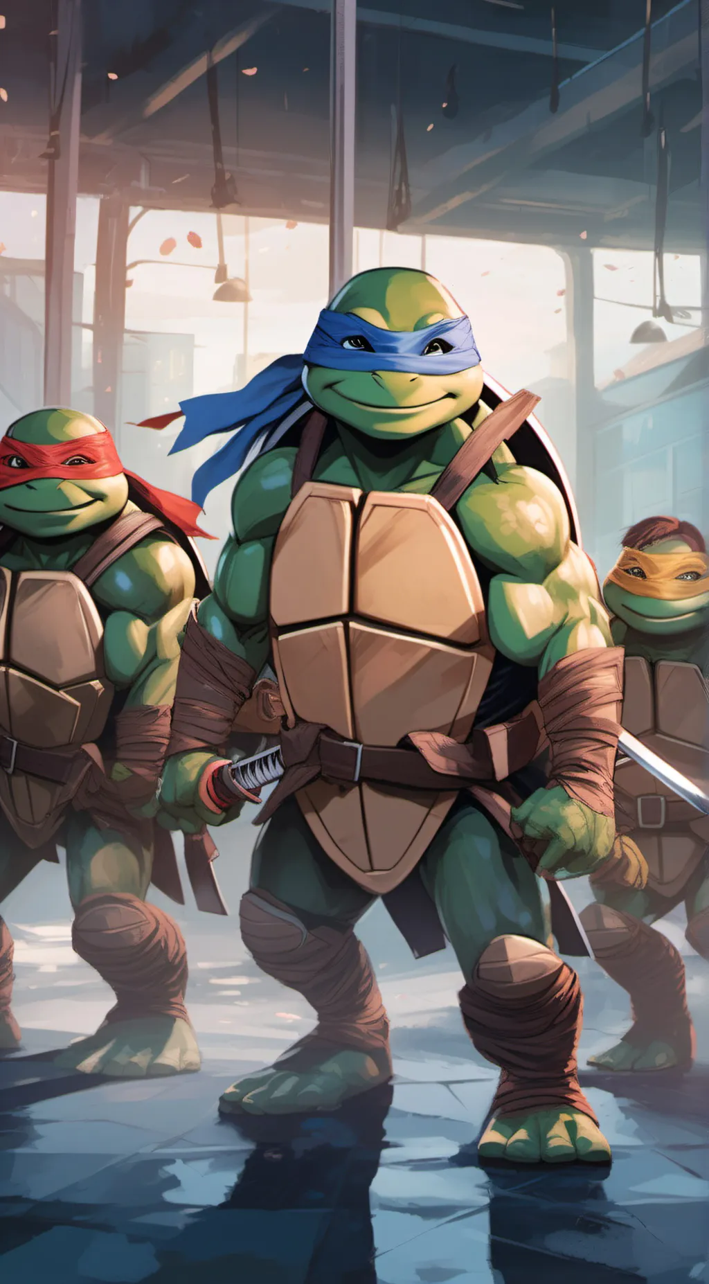 ai character: tmnt  background
