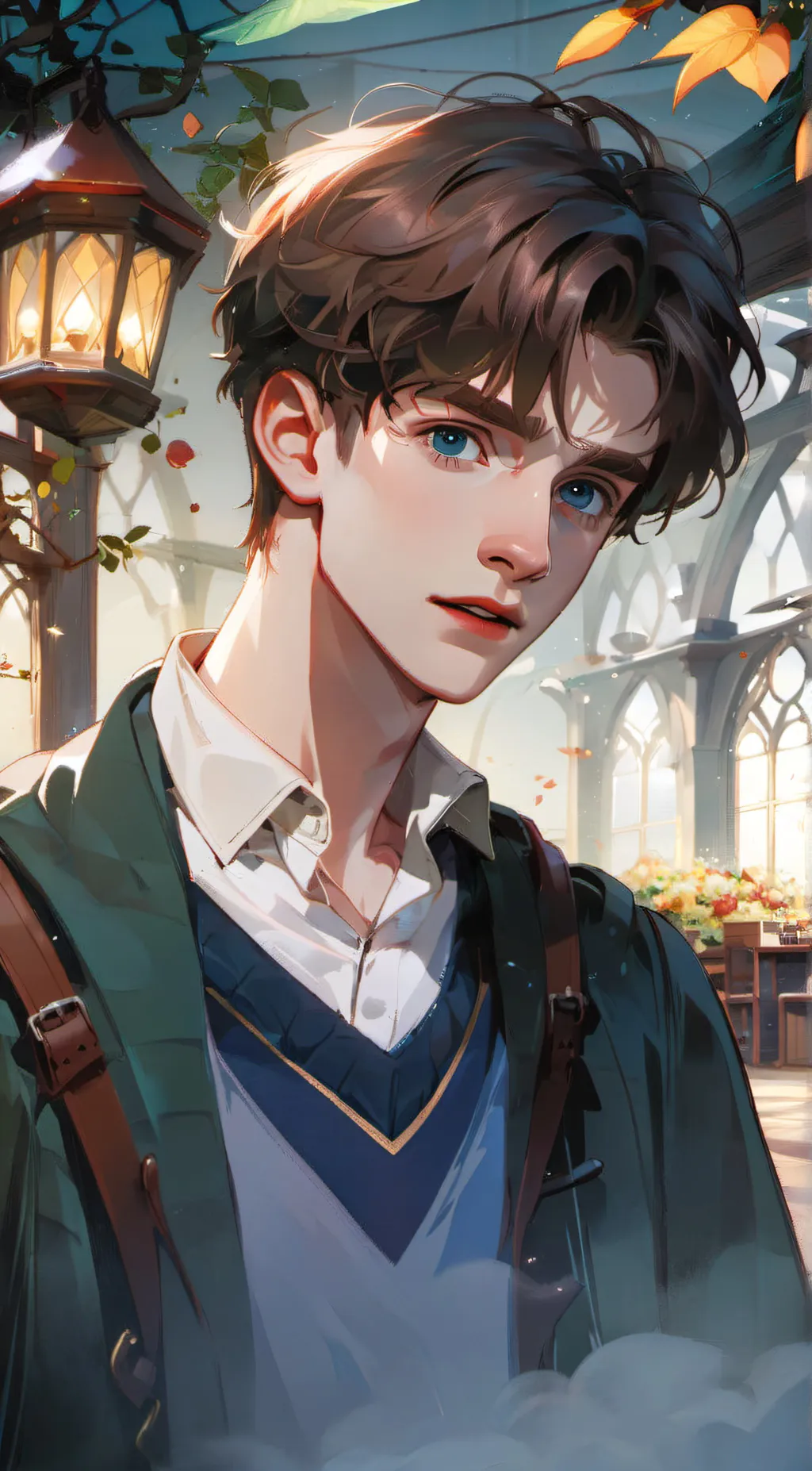 ai character: Oliver wood  background