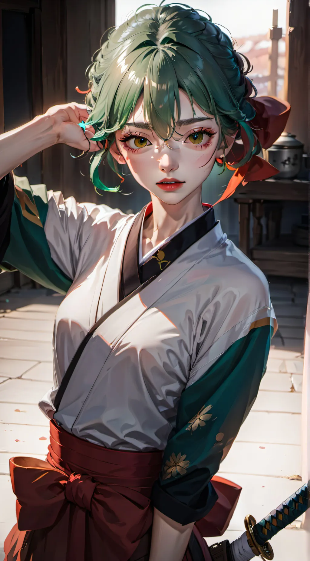 ai character: hashira background