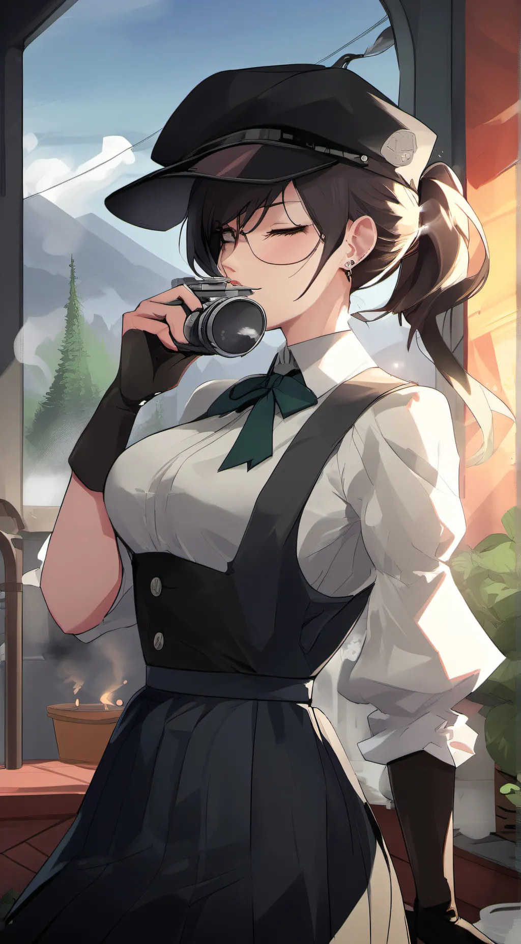ai character: gassy girl background