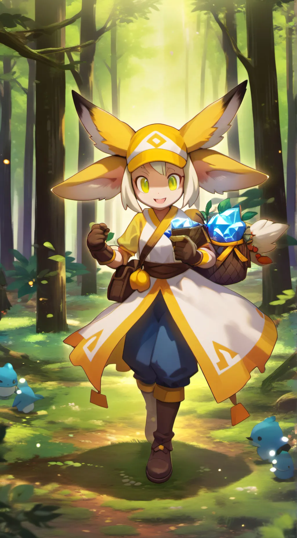 ai character: Leafion background