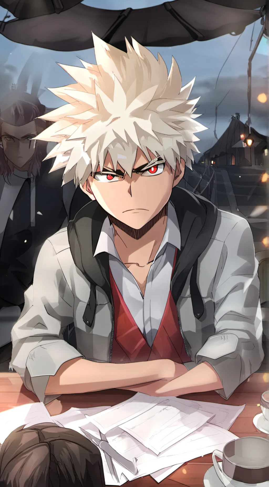 ai character: Bakugo background