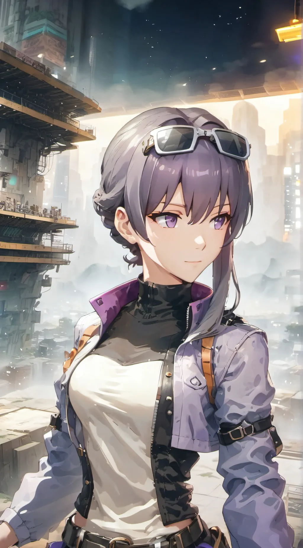 ai character: Silver  background