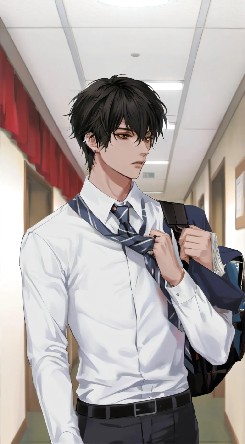 ai character: Touma Hikaru background
